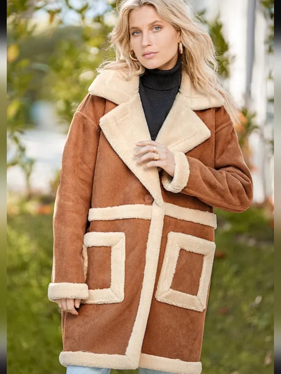 Blank NYC Jackets & Blazers - Blank NYC Feels Natural Tan Faux Fur Coat Size Medium